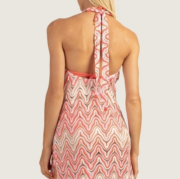 Trina Turk Serafina‎ Crochet Halter Maxi Swirl Dress Size XS New - Picture 9 of 13